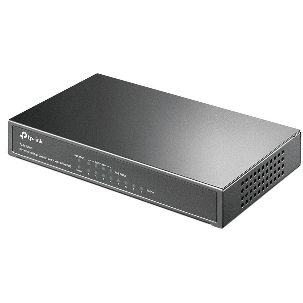 TP-Link TL-SF1008P 8-Port 10 100Mbps Desktop Switch with 4-Port PoE