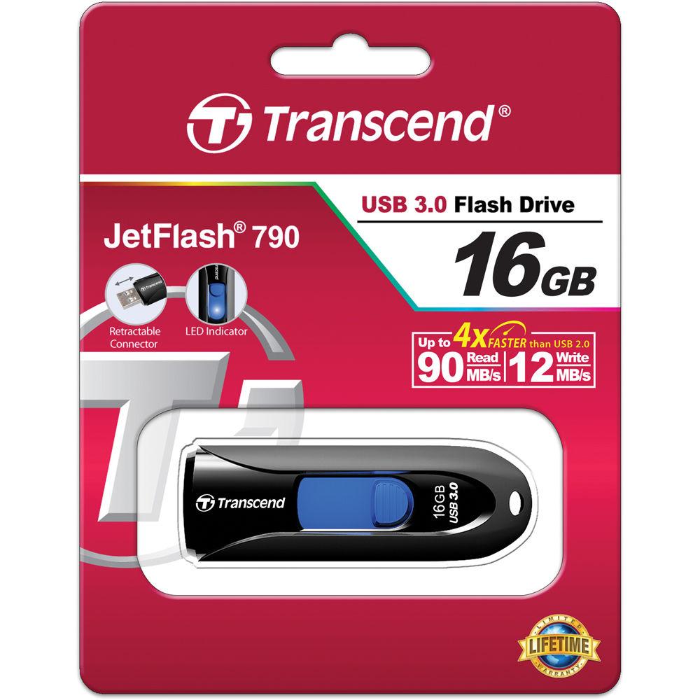 Transcend 16GB JetFlash 790 USB 3.0 Flash Drive