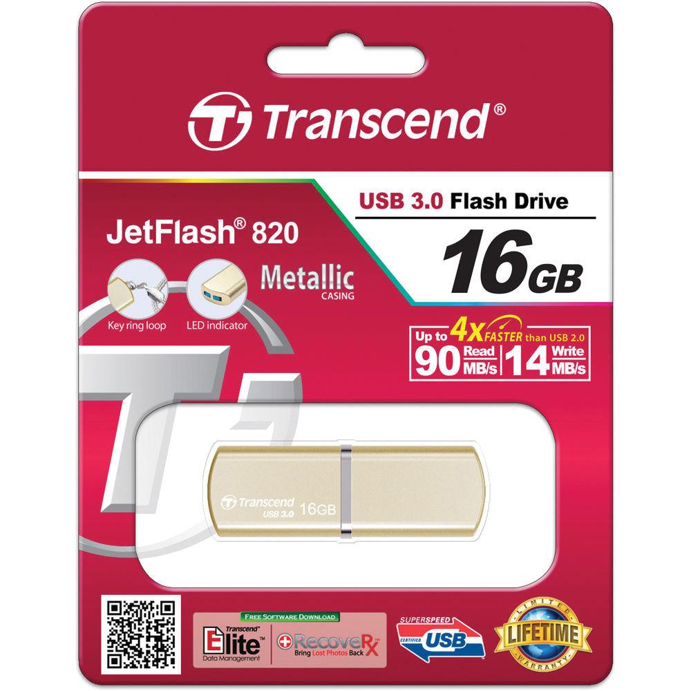 Transcend 16GB JetFlash 820G USB 3.0 Flash Drive, Transcend, 16GB, JetFlash, 820G, USB, 3.0, Flash, Drive