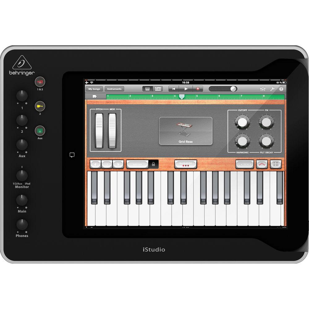 Behringer iStudio iS202 Professional iPad Docking Station with Audio, Video, and MIDI Connectivity