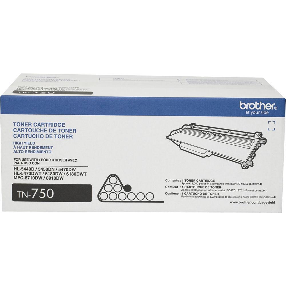 Brother TN750 High Yield Black Toner Cartridge