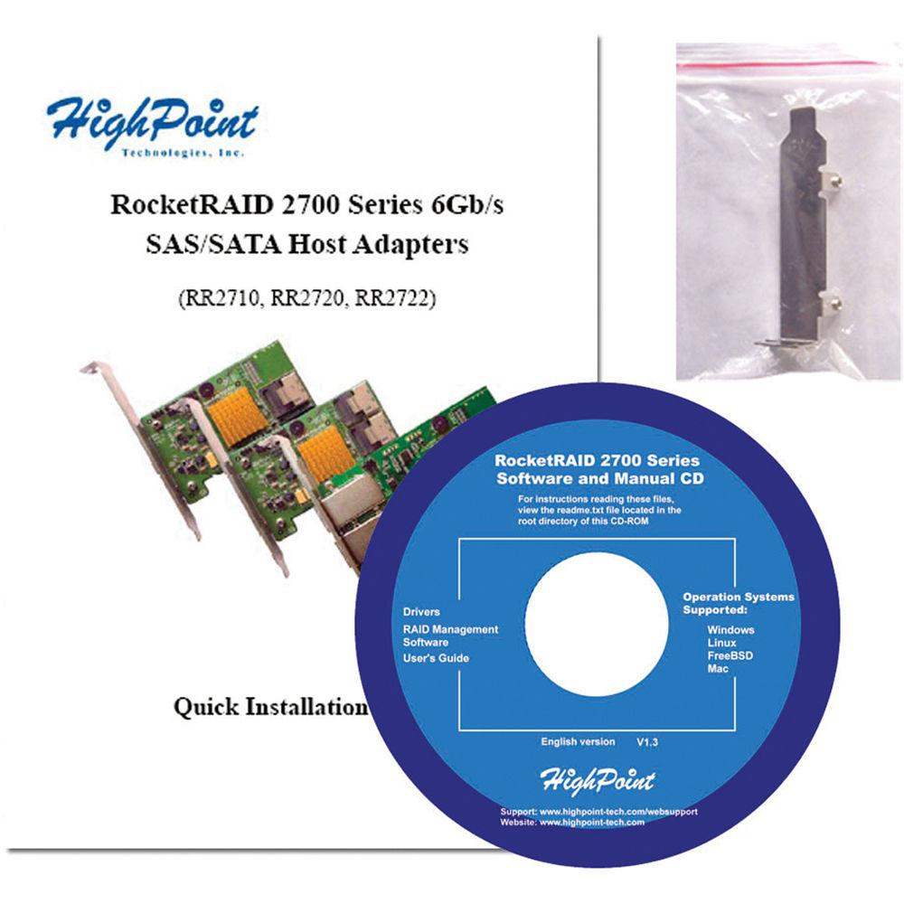 HighPoint RocketRAID 2720SGL PCI-Express 2.0 6Gbps SAS RAID Controller Card Interface