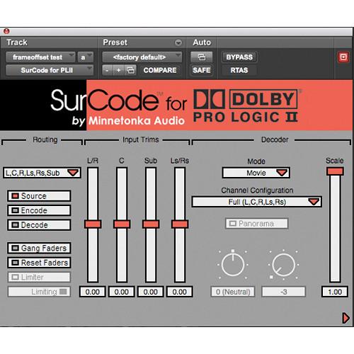 Holophone SurCode Dolby Pro Logic II v2.4 - Encoding Software