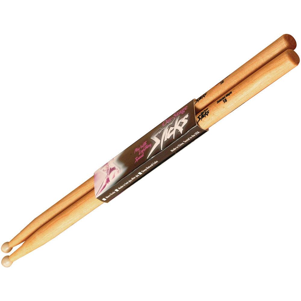 On-Stage Wood Tip Hickory Wood Drum Sticks