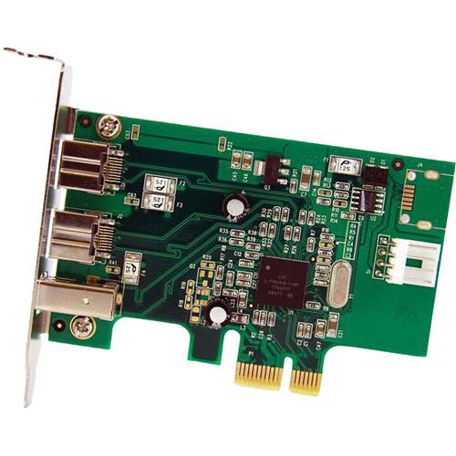 StarTech 3-Port 2b 1a 1394 Low Profile PCI Express FireWire Adapter Card