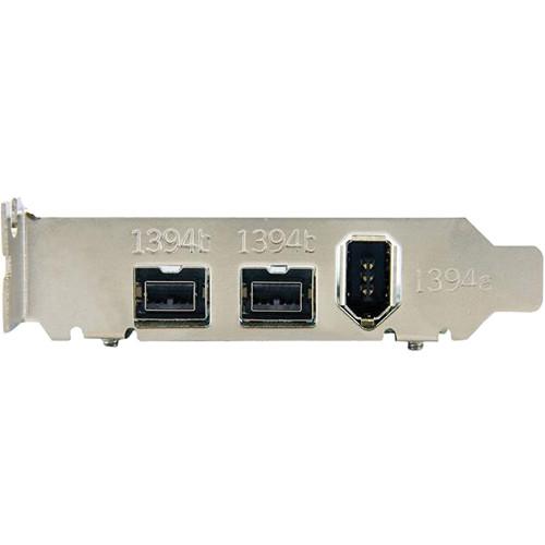 StarTech 3-Port 2b 1a 1394 Low Profile PCI Express FireWire Adapter Card