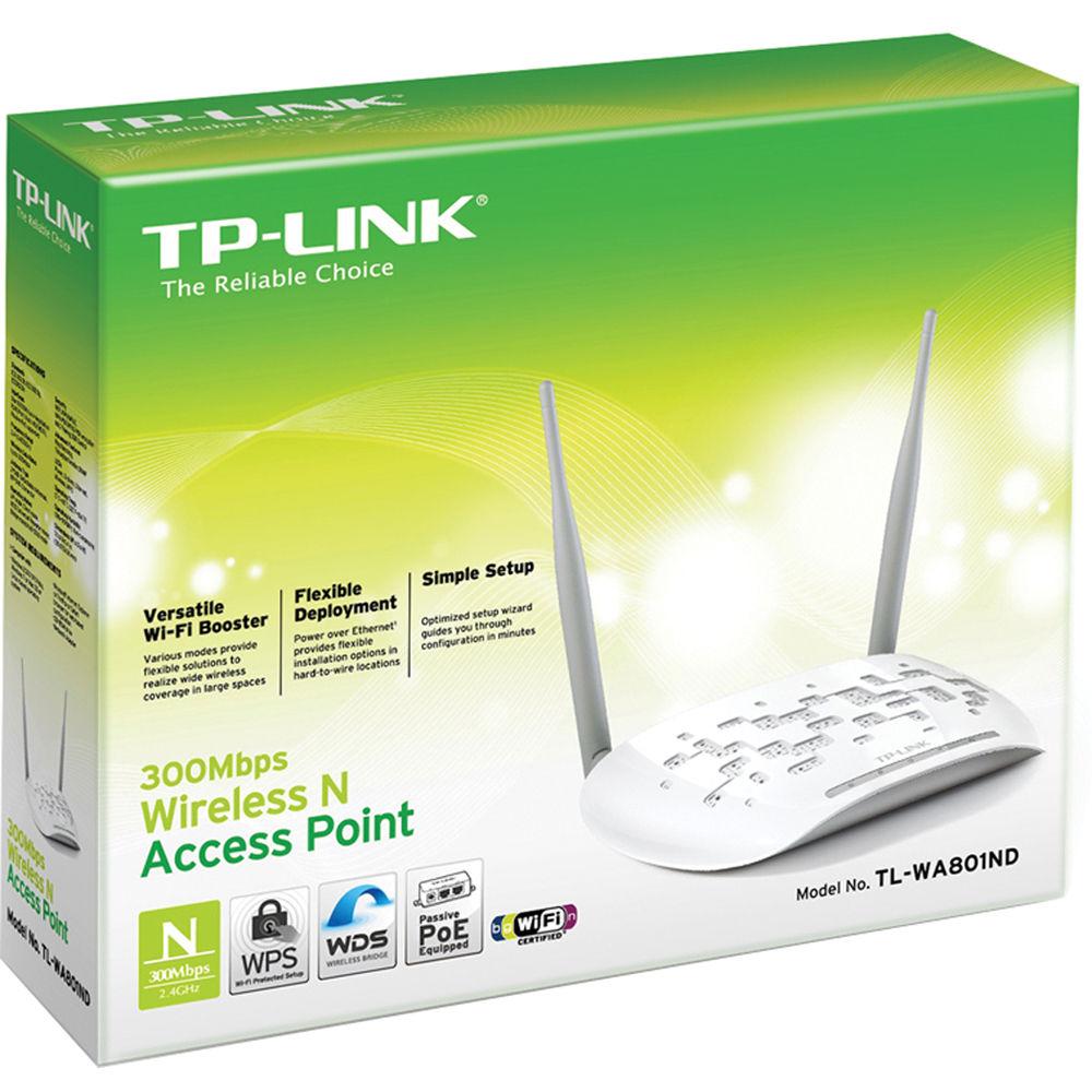TP-Link TL-WA801ND Wireless-N300 Access Point, TP-Link, TL-WA801ND, Wireless-N300, Access, Point