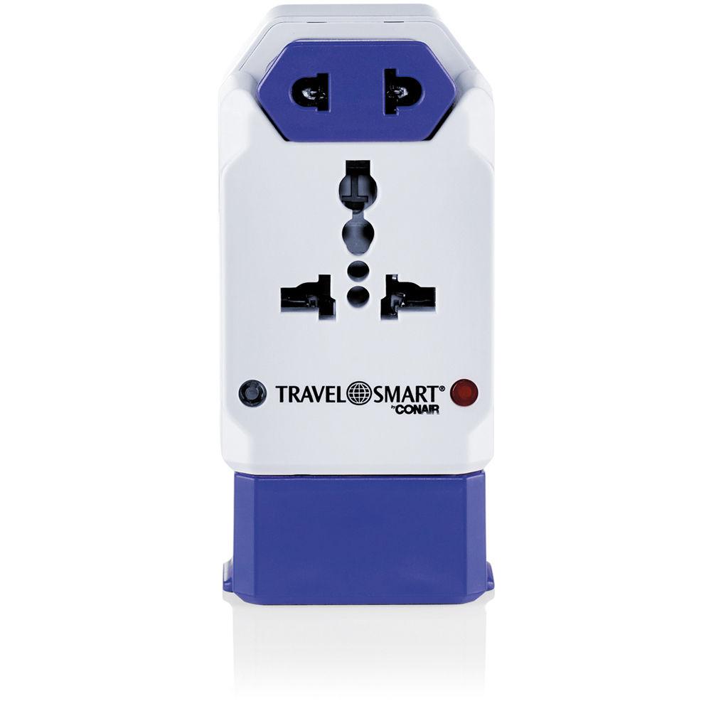 Travel Smart by Conair TS238AP All-in-One Adapter Plug with USB Port