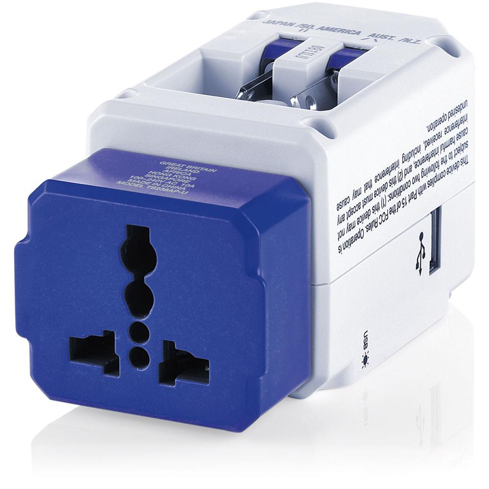 Travel Smart by Conair TS238AP All-in-One Adapter Plug with USB Port
