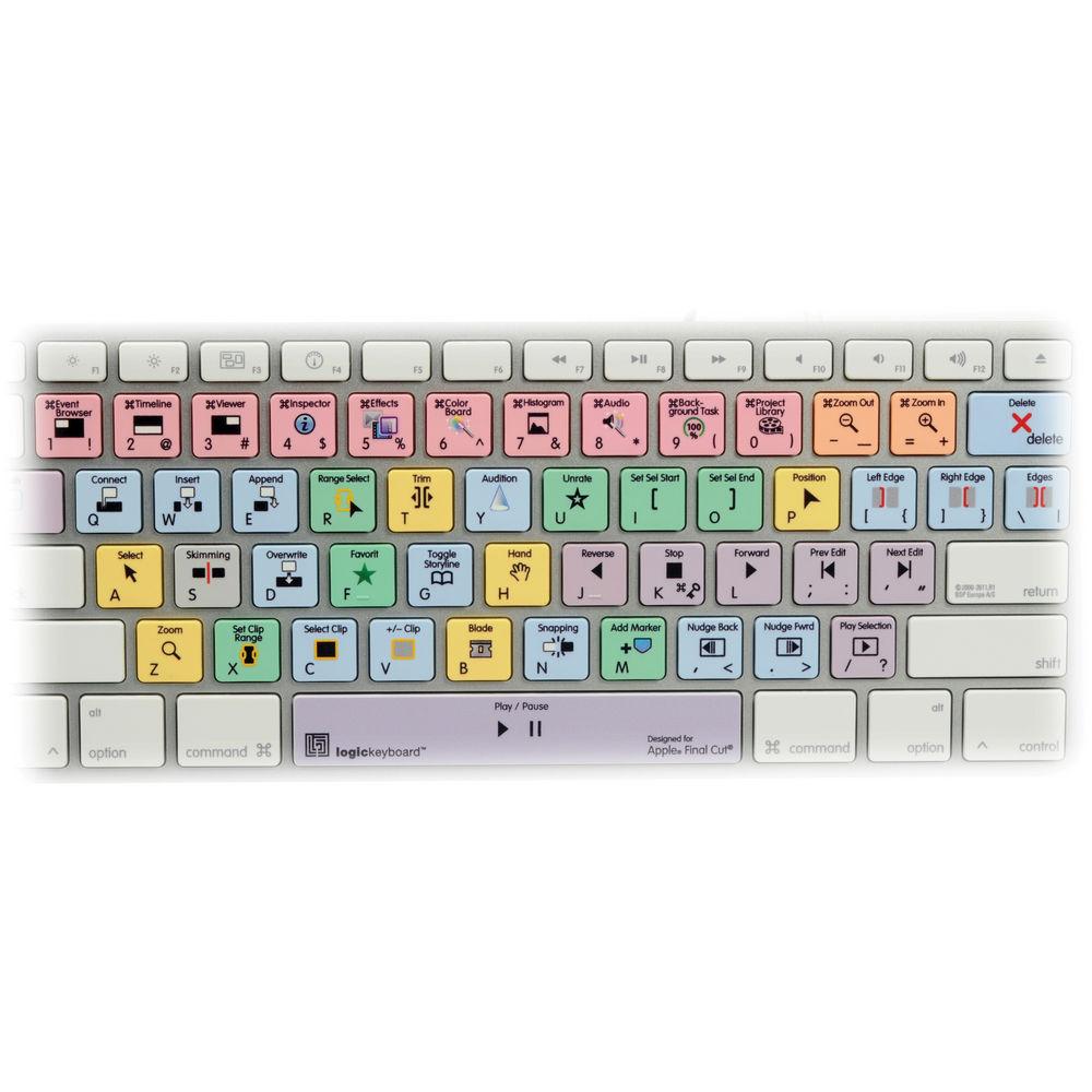 LogicKeyboard Pro Line Final Cut Pro X Ultra-Thin Aluminum Keyboard