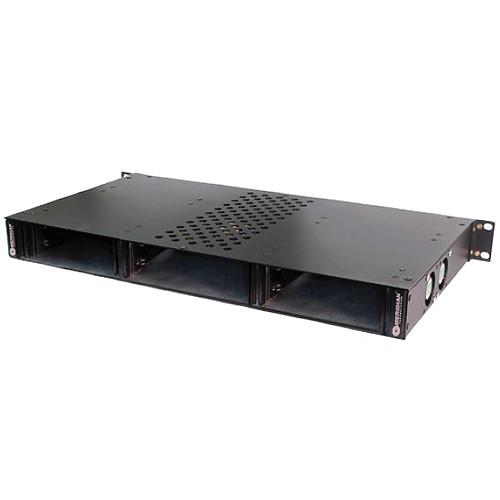 Meridian Technologies SR-1600 R 19" 1 RU Universal Subrack Chassis with 6 Card Slots & Redundant Power Supplies