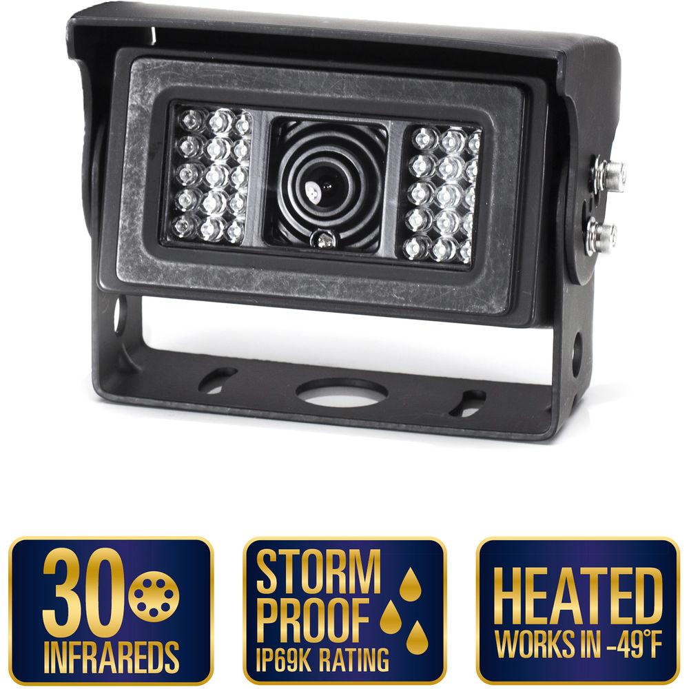 Rear View Safety RVS-812 120° Heated Camera with 28 IR Illuminators