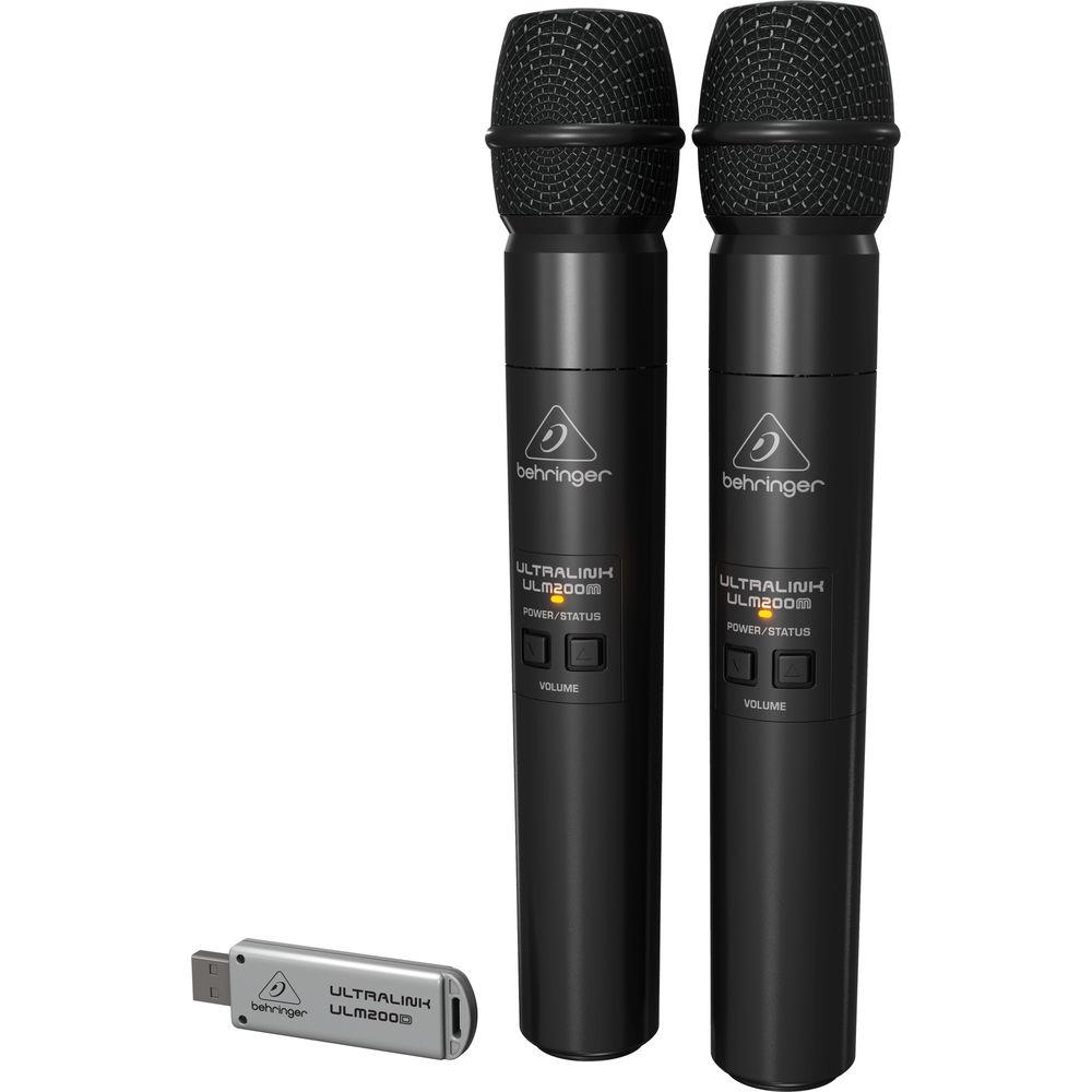 Behringer Ultralink ULM202-USB 2.4 GHz Dual Wireless Microphone System
