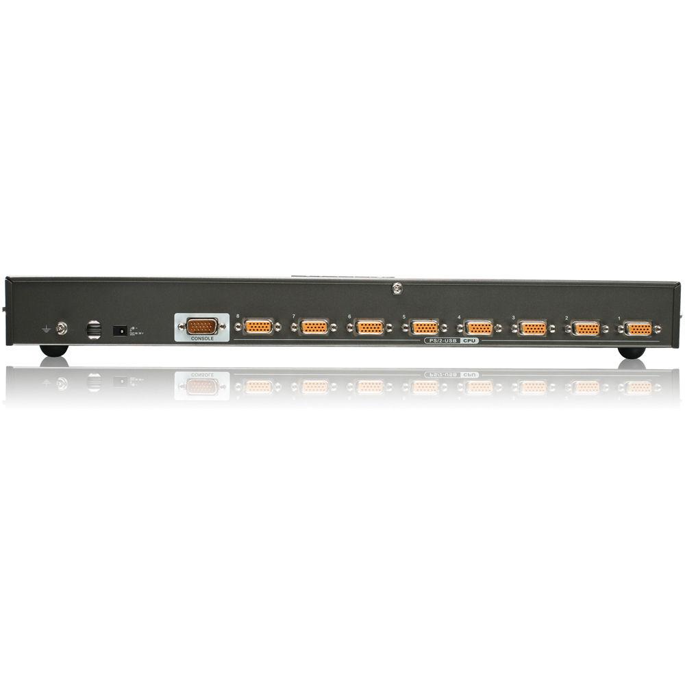 IOGEAR 8-Port USB PS 2 Combo KVM Switch Kit with Four PS 2 KVM Cables and Four USB KVM Cables