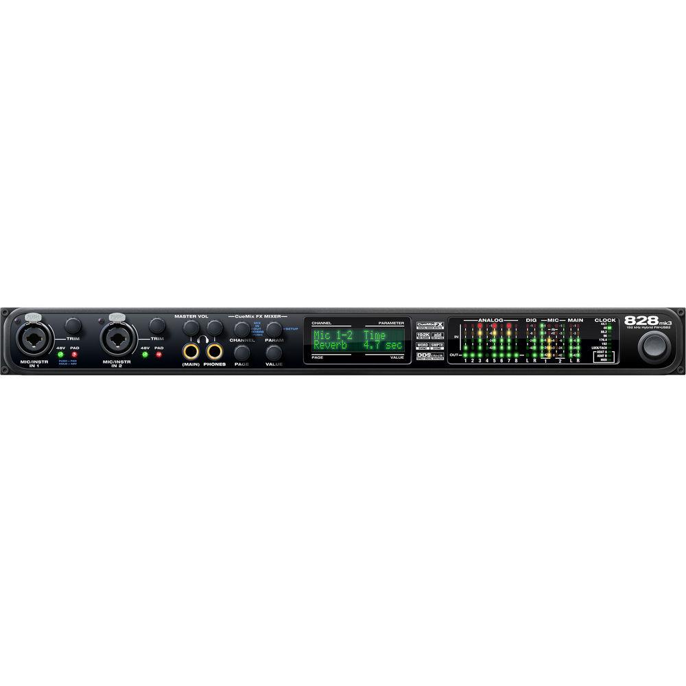 MOTU 828mk3 Hybrid - FireWire USB2 Audio Interface with On-Board Effects Mixing