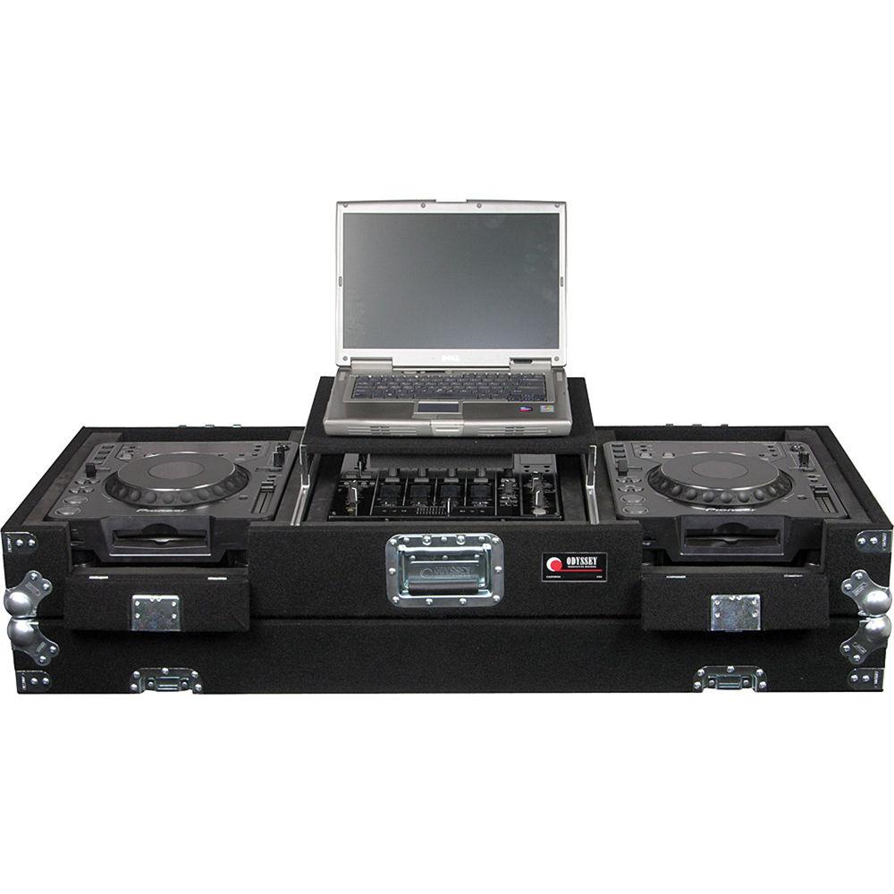 Odyssey Innovative Designs CGS12CDJ Glide Style Carpeted Covered CD Coffin