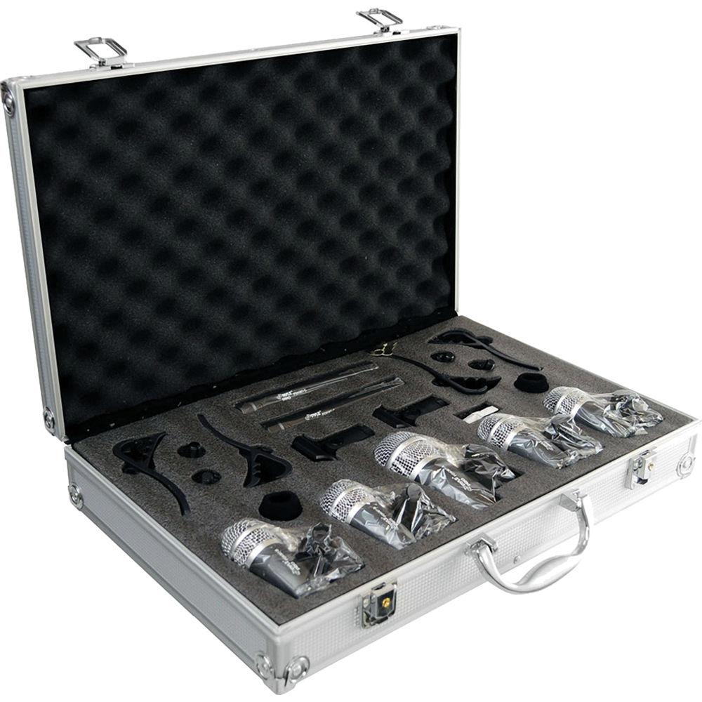Pyle Pro PDKM7 7 Piece Drum Microphone Kit with Mounts
