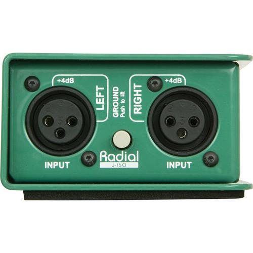 Radial Engineering J-ISO Stereo 4 dB to -10 dB Converter with Jensen Transformers