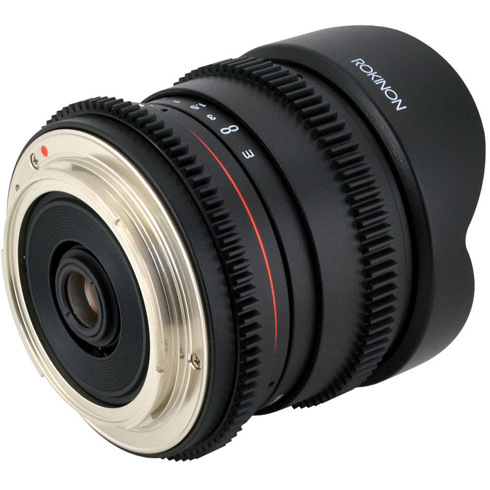 Rokinon 8mm T 3.8 Fisheye Cine Lens for Canon