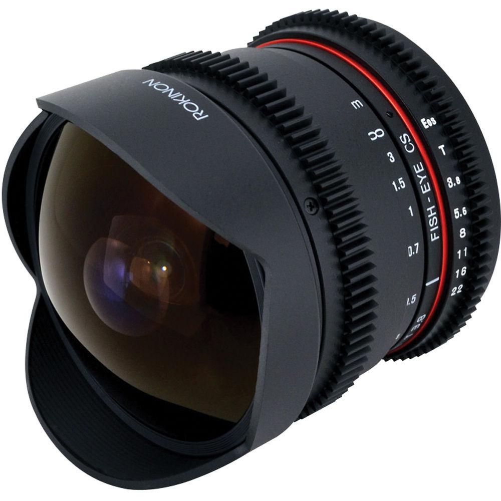 Rokinon 8mm T 3.8 Fisheye Cine Lens for Canon