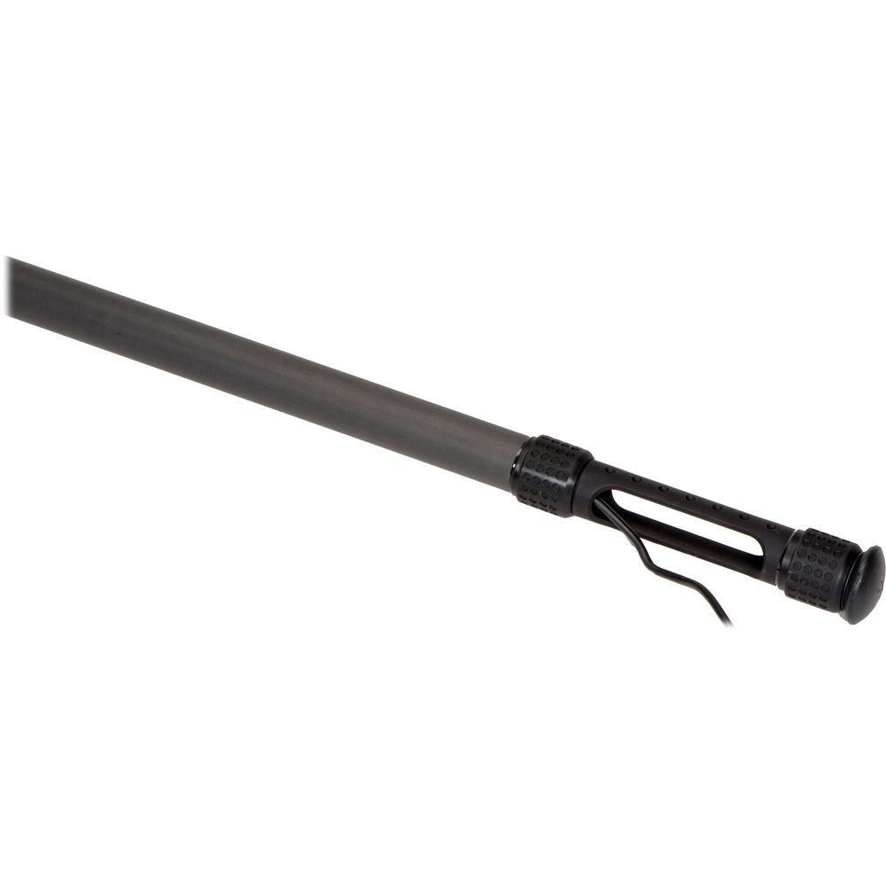 K-Tek K-251FT 5-Section Graphite Fiber Boom Pole with XLR Straight Cable - Measuring 4.7 to 20.11