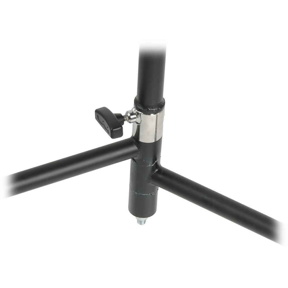 Matthews Century C Stand with Removable Turtle Base, Black - 10.5