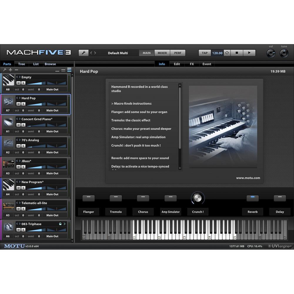 MOTU MachFive 3 - Universal Virtual Sampler