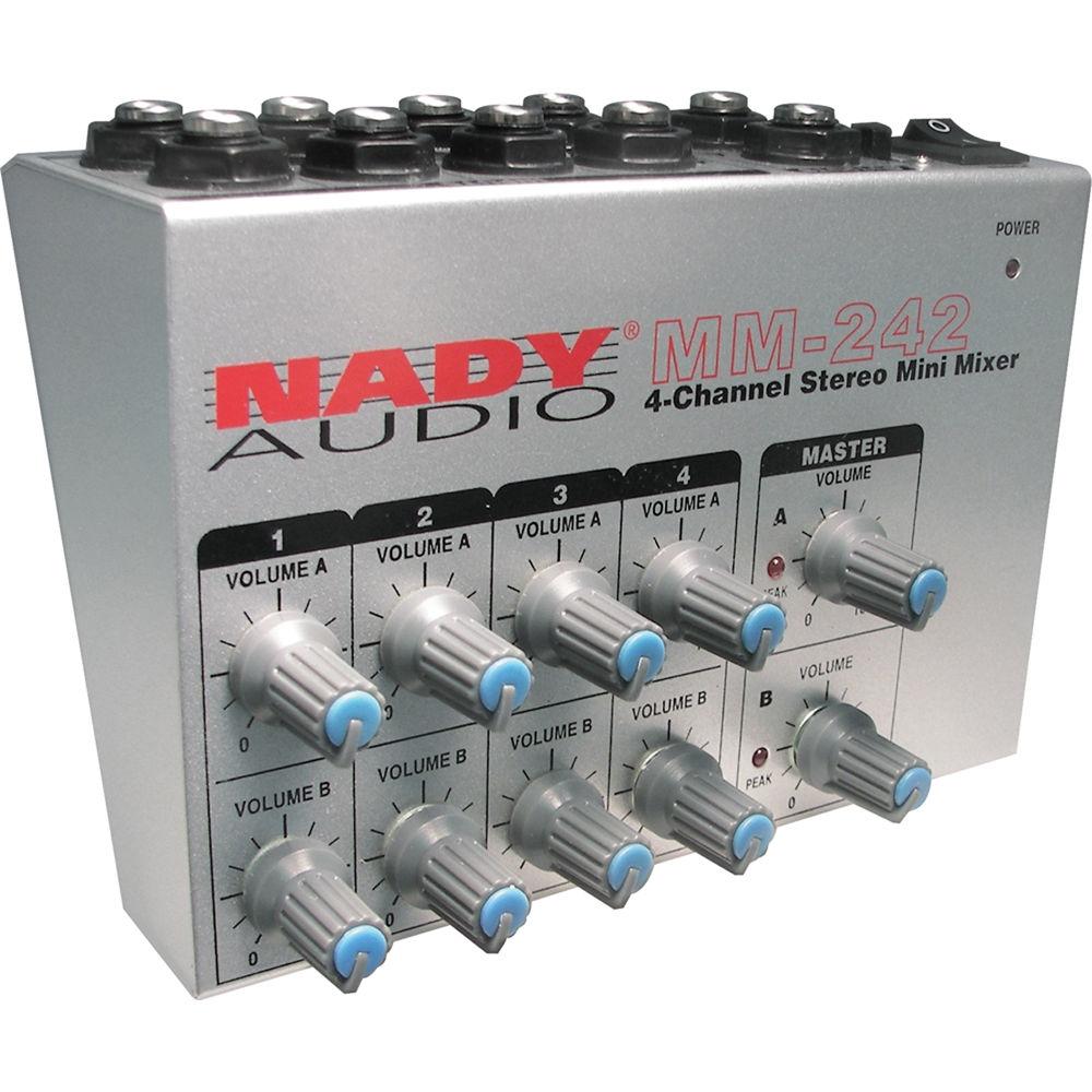 Nady MM-242 4 8-Channel Mono Stereo Mini Mixer