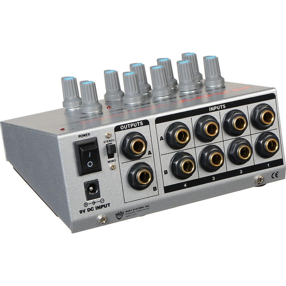 Nady MM-242 4 8-Channel Mono Stereo Mini Mixer