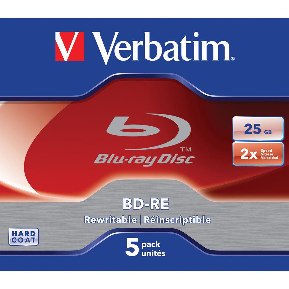 Verbatim BD-RE Blu-ray Re-Writable Discs
