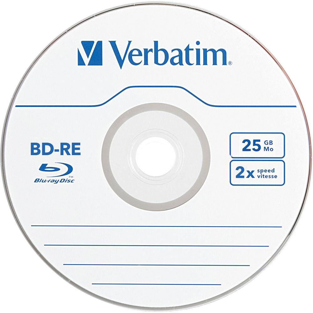 Verbatim BD-RE Blu-ray Re-Writable Discs