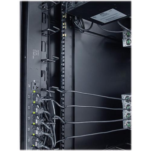 APC Vertical Cable Organizer, 8 Cable Rings, Zero U