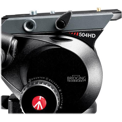 Manfrotto 504HD Head w 536 3-Stage Carbon Fiber Tripod System