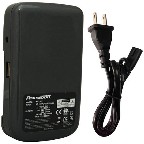 Power2000 XP-UNV AC DC Universal Battery Charger, Power2000, XP-UNV, AC, DC, Universal, Battery, Charger