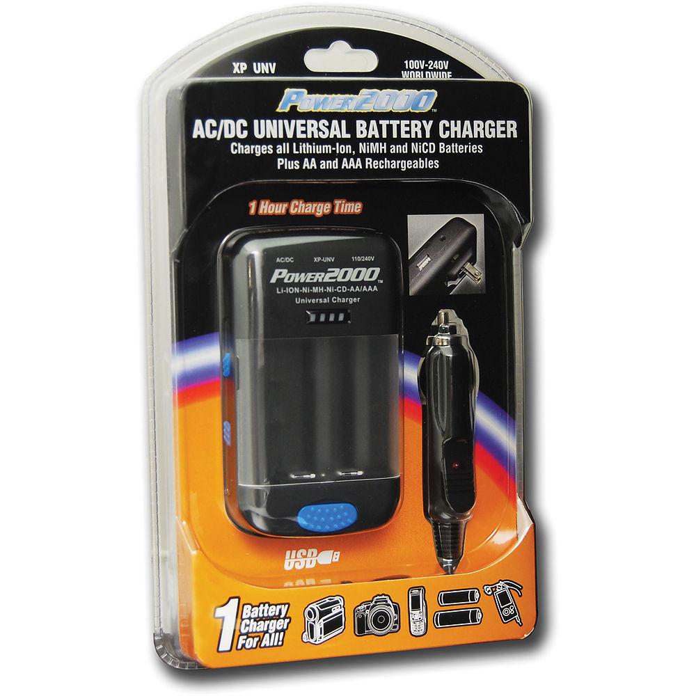 Power2000 XP-UNV AC DC Universal Battery Charger