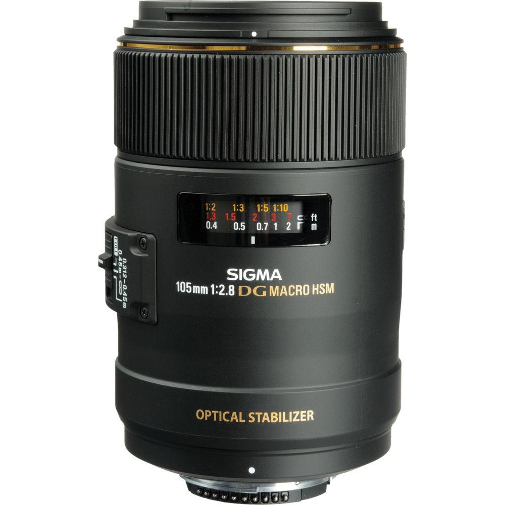 Sigma 105mm f 2.8 EX DG OS HSM Macro Lens for Nikon AF Cameras