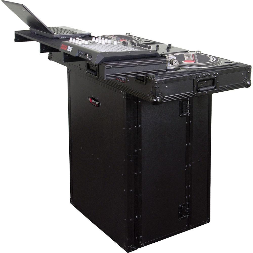 Odyssey Innovative Designs FZF2636BL Black Label Series Foldout DJ Stand