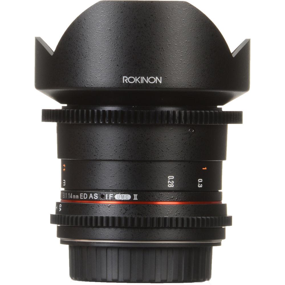 Rokinon 14mm T3.1 Cine ED AS IF UMC Lens for Canon EF Mount, Rokinon, 14mm, T3.1, Cine, ED, AS, IF, UMC, Lens, Canon, EF, Mount