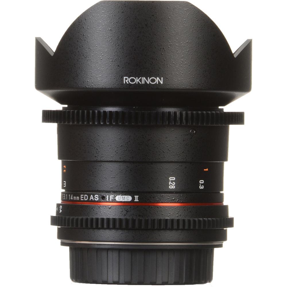 Rokinon 14mm T3.1 Cine ED AS IF UMC Lens for Canon EF Mount