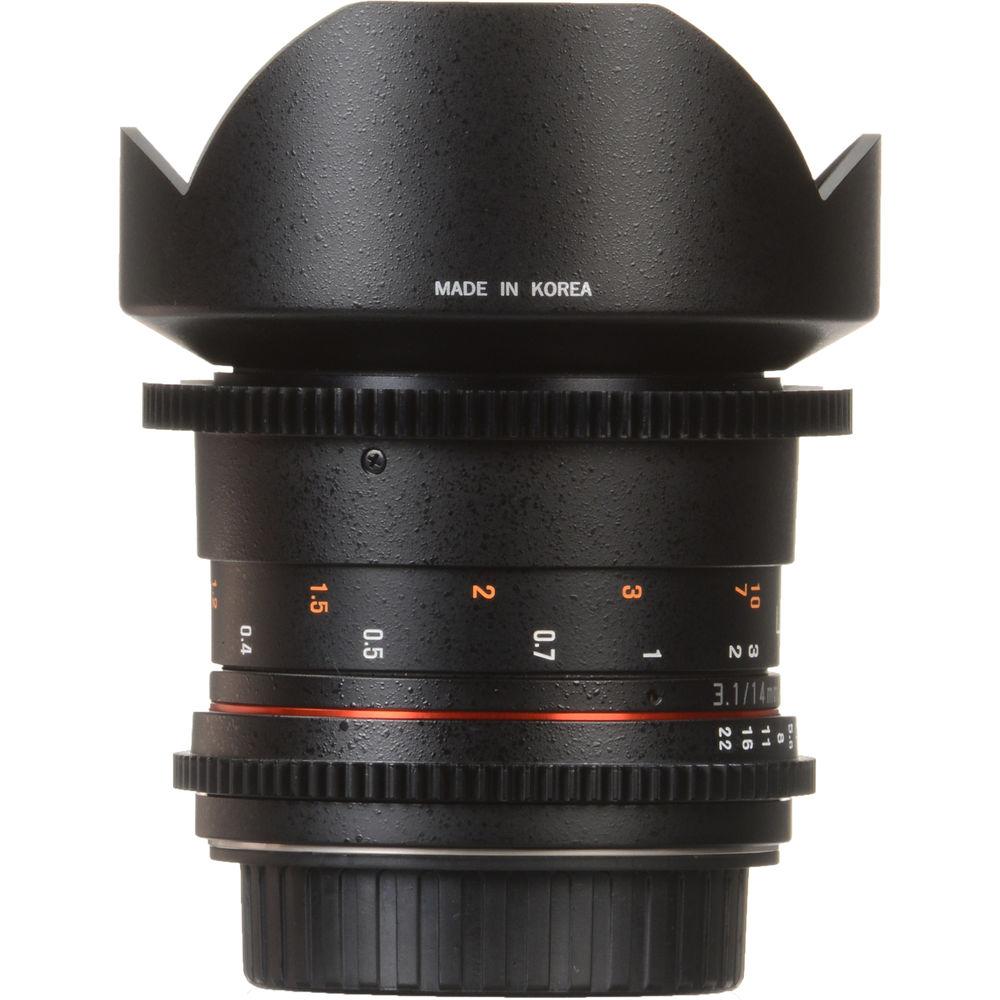 Rokinon 14mm T3.1 Cine ED AS IF UMC Lens for Canon EF Mount