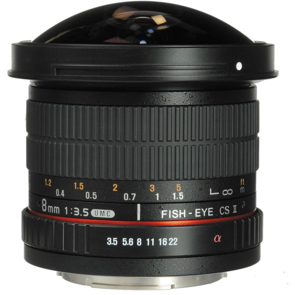 Rokinon 8mm f 3.5 HD Fisheye Lens with Removable Hood for Sony