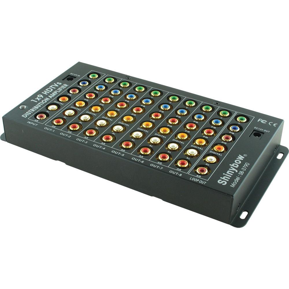 Shinybow SB-3790 1 x 9 Component Digital Audio Distribution Amplifier