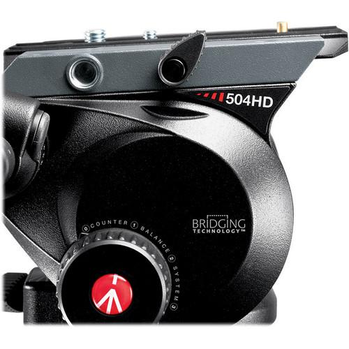Manfrotto 504HD Head w 535 2-Stage Carbon Fiber Tripod System