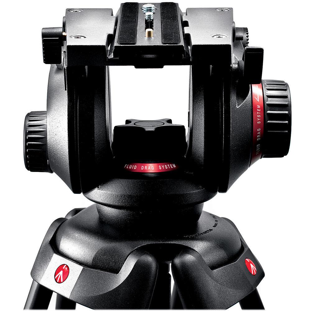 Manfrotto 504HD Head w 535 2-Stage Carbon Fiber Tripod System