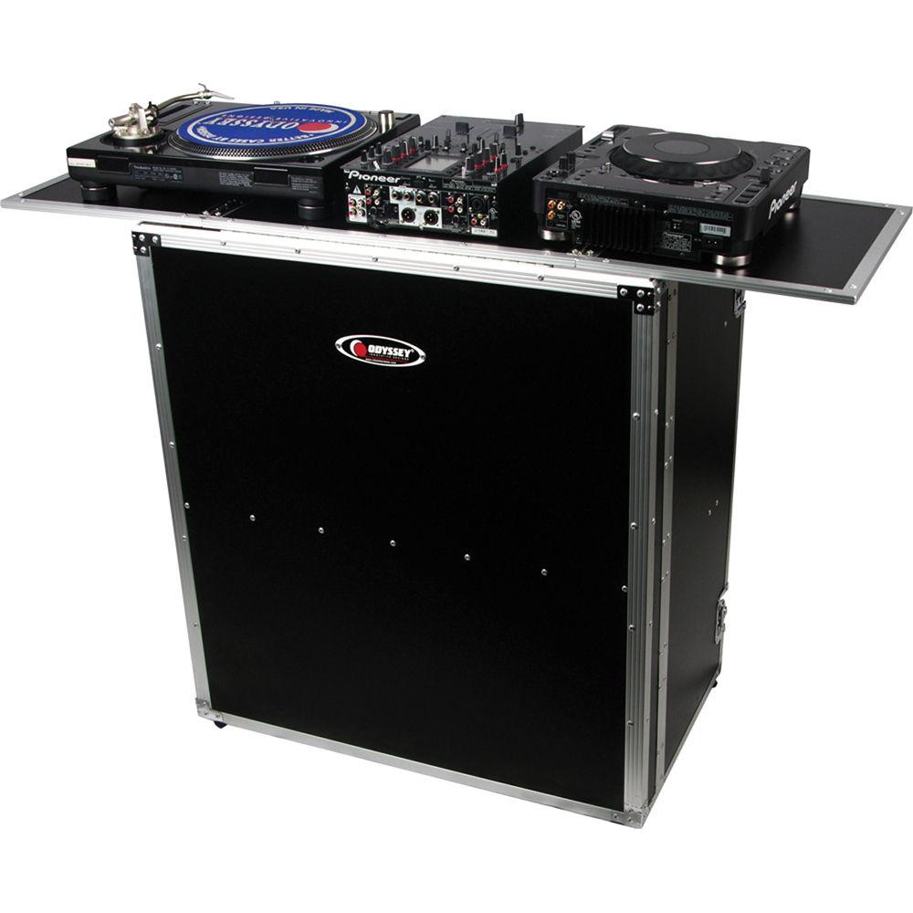 Odyssey Innovative Designs FZF5437TBL Fold-Out DJ Table Stand