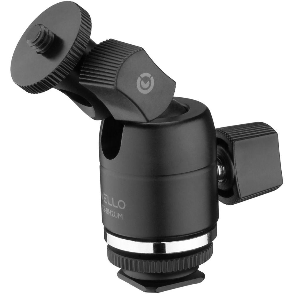 Vello Multi-Function Ball Head with Removable Bottom Shoe Mount, w Umbrella Mount