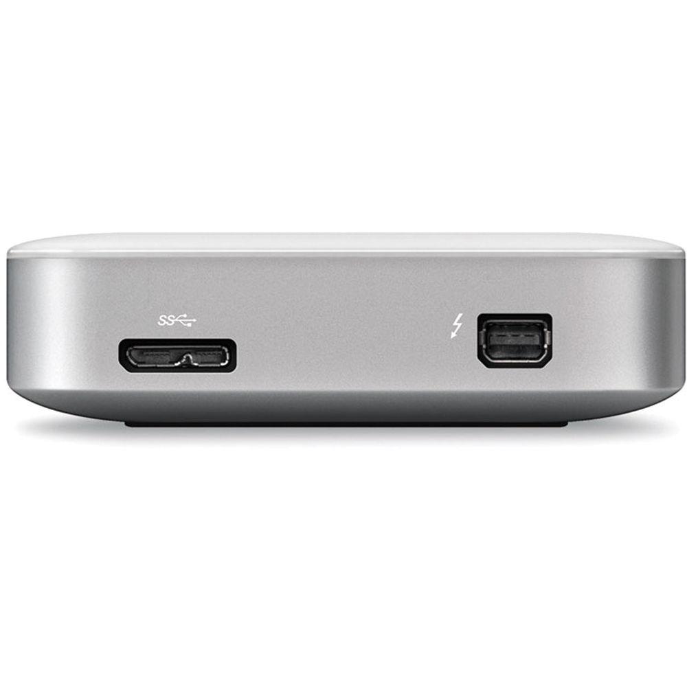 Buffalo 1TB MiniStation Thunderbolt USB 3.1 Gen 1 Portable Drive with Cables