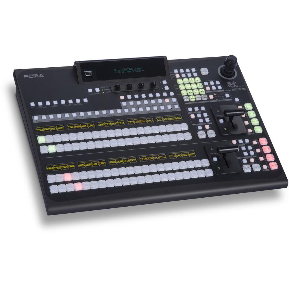 For.A HVS-390HS 2 M E Video Switcher with 2 M E 20-Button Control Panel