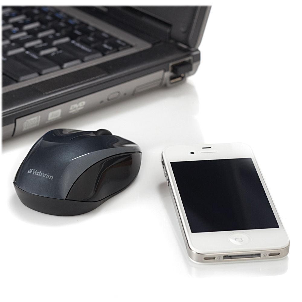 Verbatim Graphite Nano Wireless Notebook Optical Mouse