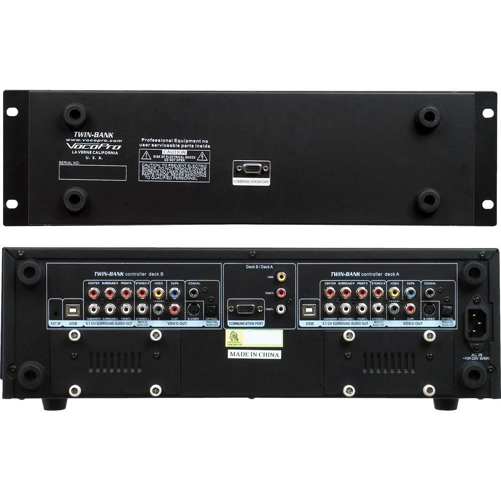 VocoPro TWIN-BANK Professional Multi-Format Dual Hard Drive Player
